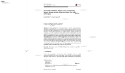 sustainable sanitation, improved use of composting latrines through mixing and moisturizing: case study in paraguay